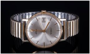 Elco Date Just 14ct Gold Automatic Wristwatch with pearl dial, gold markers & fitted gold plated.