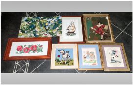 Collection of Assorted Samplers, various sizes, mostly framed.