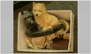 Collection Of Ceramics & Collectables Including bunnykins, sylvac doorstop, cufflinks etc.