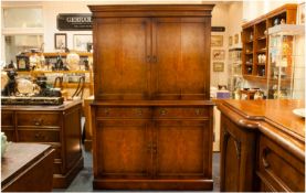 Fornham Hall Furniture, Executive Range of Home Office Equipment A Contemporary TV Cabinet in Burr