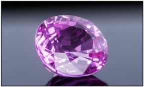 Oval Cut Pink Sapphire Approx .3ct