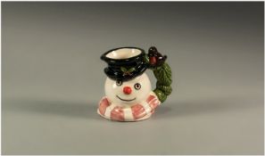 Royal Doulton - Miniature Character Jug From The Snowman Collection. No 742 In Limited Edition