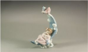 Lladro Figure `Heavens Lullaby` model number 6583, retired. Mint condition and original box. 8.25``