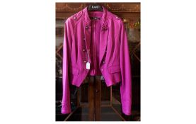 Jane Norman Jacket Style Top in Pink Size 12. Button Fasten Long Sleeved, with Small Pockets at