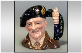 Royal Doulton Ltd Edition and Numbered Character Jug No.2430 ` Field Marshall Montgomery ` D.6908.