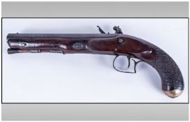 High Quality Early 19th Century Officers Flintlock Pistol By Tatham & Egg. with 22.5cm steel