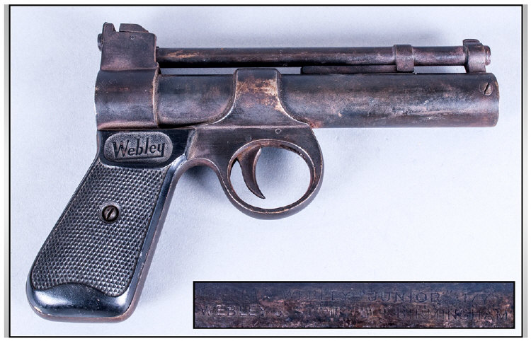 Webley Junior .77 Air Pistol 7 Inches In Length