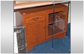 Glass Fronted Wooden Tv Cabinet.