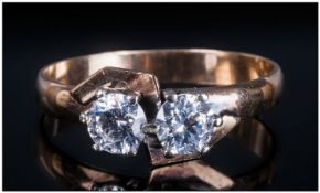 9ct Gold Diamond Dress Ring, Fully Hallmarked Ring Size P