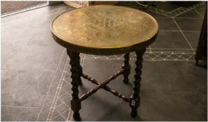 Brass Table & Stand 24`` in diameter