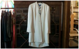 Austin Reed Ladies Outfit Comprising Dress and Jacket with tags. Both in a cream colour the dress