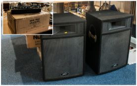 Ex DJ`s Equipment comprising Realistic SSM-2100 sound mixer, KAM KBA12 power amp and pair of Peavey
