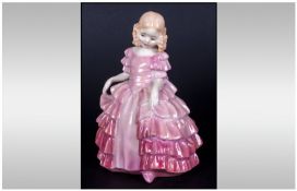 Royal Doulton Miniature Early Figure ` Rose ` HN.1368. Issued 1930`s. Height 4 Inches. Excellent