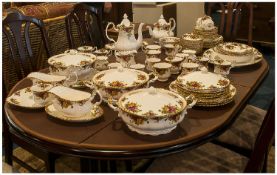 Royal Albert `Old Country Roses` Part Dinner Set comprising plates, cups, saucers, side plates,