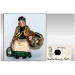 Royal Doulton Rare and Early Figure ' The Old Lavender Seller ' HN.1492. Issued 1932-1949. Stands