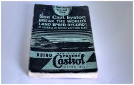 Captain George Eyston World Land Speed Record Flick Book, a rare original copy, published by