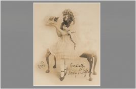 Original Signed Photo Of Mary Pickford 9.5x7.5 Inches