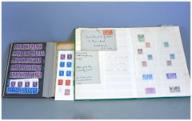A Good Collection OF G.B Stamps In Two Albums There are a number of Q.V Definitives and a fine 1.
