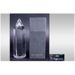 Hoya Top Quality Crystal Pencil Shaped Paperweight, Signed to underside. 8.25'' in height. With