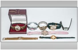 Mixed Lot Of Watches To Include A Manual Wind Rotary With Box,Manual Wind Avia, Etc.
