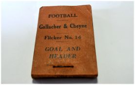 Gallacher & Cheyne Football Flicker Book, 'Goal and Header', 'Flicker No.14 from the 'Teach the
