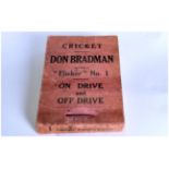 Don Bradman Cricket Flicker Book, 'On Drive and Off Drive', 'Flicker' No.1 from the 'Teach the Game,
