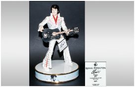 Royal Doulton Limited Edition & Numbered Hand Made Figure 'Elvis' Show Time In Vegas EP3. Number