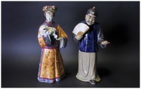 Chinese Glazed Stoneware Figures,