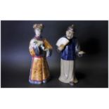 Chinese Glazed Stoneware Figures,