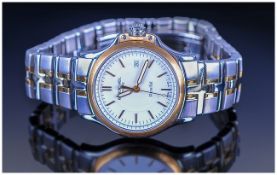 Gents Raymond Weil Parsifal Wristwatch, Bi Metal Stainless Steel Case And Bracelet, White Dial