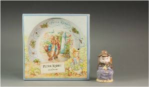 Beswick - Beatrix Potter Series ' This Little Pig had None ' Original Box - Peter Rabbit Birthday