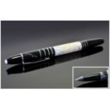 Mont Blanc Ltd Edition F. Scott Fitzgerald Ball Point Pen, This Elegant Instrument Is Crafted from