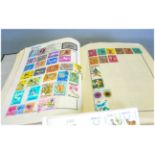 Meteor Loose Leaf Stamp Album. Very well fitted and presented with high quality stamps mostly mid