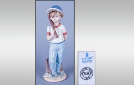 Lladro Collectors Society Piece 1990 'Can I Play'. In Original Box 8'' High