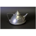 Tudric Pewter Teapot made for Liberty's. Chief designer Archibald Knox. 6 inches in height.