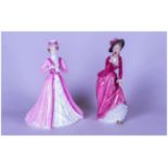 2 Ceramic Ladies Comprising Something Sweet for Julia, 1987, and Coalport Emily No 1141 in a Limited