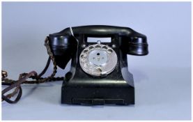 Vintage Black Bakelite Phone