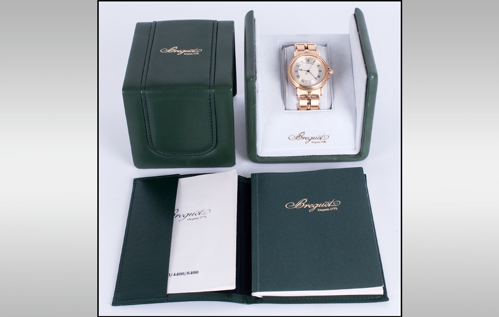 Breguet Depuis 1775 Marine Gents 18ct Gold Wristwatch. Horologer De La Marine. Model number 388. - Image 3 of 9