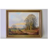 Vincent Selby (English 20thC), North Yorkshire Landscape, oil on board, framed; 11.5 inches high x