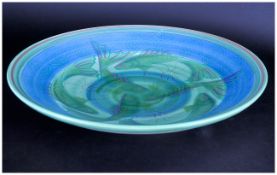 Poole Studio Art Bowl / Dish ' Fishes ' Decoration. Signed Nicola Massarella. Date 1999. Excellent