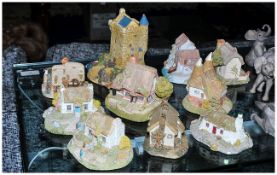 Selection of 10 Lilliput Lane Pottery. Comprising The Boat house, Donegal Croft, Watermill, Isle