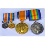 WW1 Interest, 1914-18 & 1914-19 Medals On Bar Together With Miniatures, Awarded To 38232 A CPL. C.