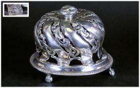 Silver Table Bell, Some Damage, Hallmarked For London f 1901