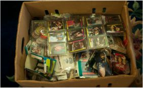 Large Box of Toy/Games Cards Collectables, Includes Wrestling, X Men, Gerry Anderson's, Euro 2000,