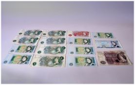 Collection Of British Banknotes, Comprising Page £10 Note, Somerset £5 Note, Fforde 10 Shilling Note