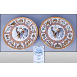 Pair of Global Traditional Plates 1980 Third Edition Traditions From an original work of art by