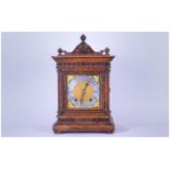 Black Forest Winterhalder and Hofmeier Oak Cased Bracket Clock.  c.1890. With 8 Day Striking and