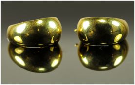 Pair Of 14ct Gold Hoop Earrings