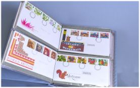 Album Of Clean First Day Covers 1992-1998 sixty in total. VEry clean and typewritten or pencil.