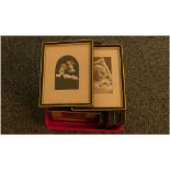 Collection Of Framed Postcards Of Girls & Boys